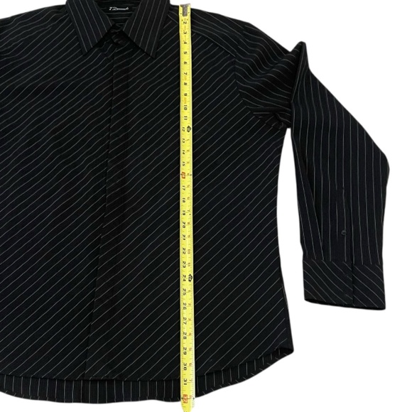 7 Diamonds Men’s Long Sleeved Button Up Collared Black Silver Shirt S XXXL - Picture 6 of 9